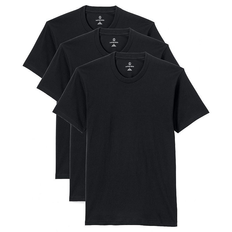 18936270 Mens Lands End Crewneck 3-Pack Undershirt, Size: X sku 18936270