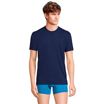 Men's Lands' End Crewneck 3-Pack Undershirt