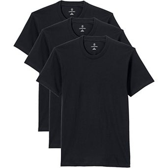 Big & Tall Lands' End Crew Neck Premium Cotton Tee - 3 Pack