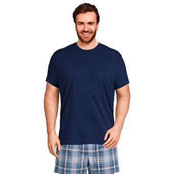Big & Tall Lands' End Crew Neck Premium Cotton Tee - 3 Pack