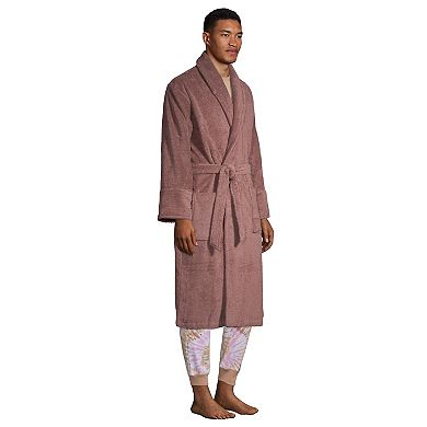 Men's Lands' End Calf-Length Turkish Terry Robe