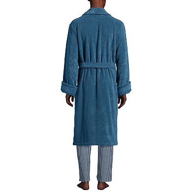 Men's Lands' End Calf-Length Turkish Terry Robe