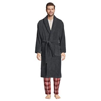 Men's Lands' End Calf-Length Turkish Terry Robe
