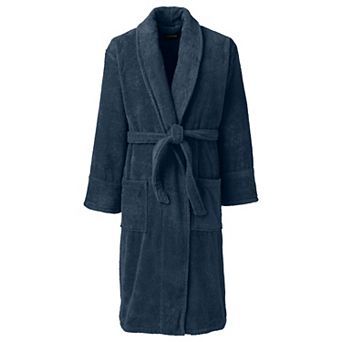 Men's Lands' End Calf-Length Turkish Terry Robe