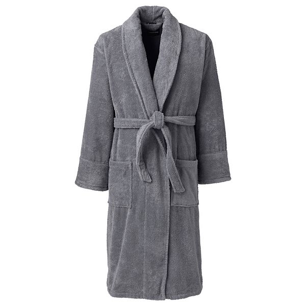 Men's Lands' End Calf-Length Turkish Terry Robe