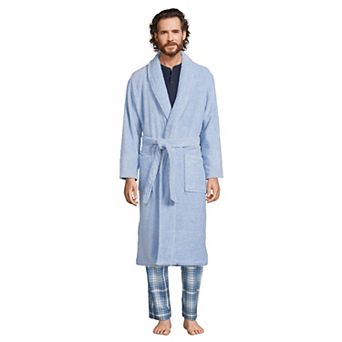 Men's Lands' End Calf-Length Turkish Terry Robe