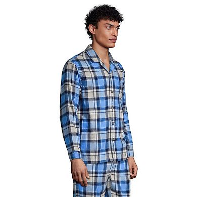 Men's Lands' End Flannel Pajama Shirt