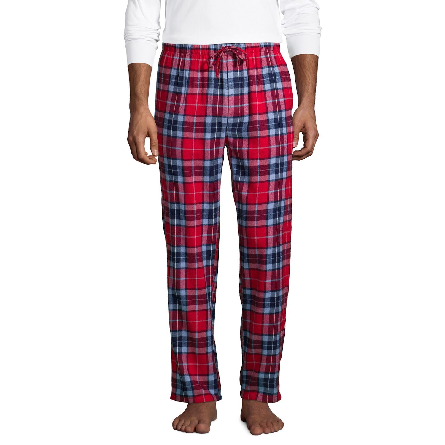 red flannel pants men