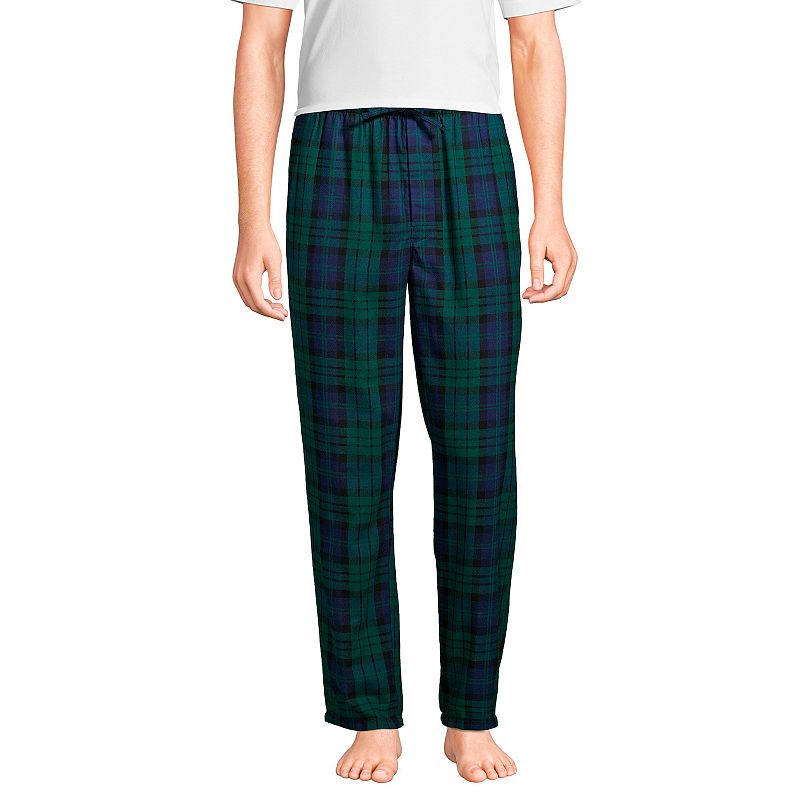 Men's Lands' End Flannel Jogger Pajama Pants