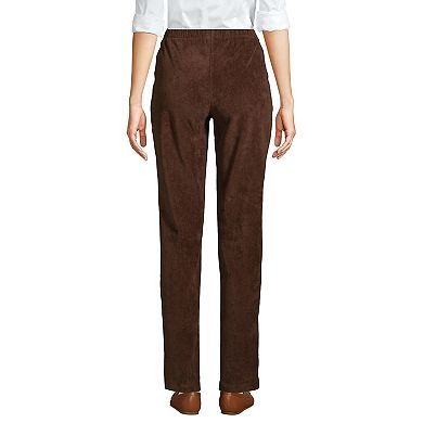 Women's Lands' End Sport High Rise Corduroy Pull-On Pants