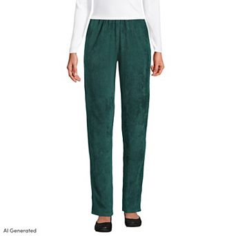 Women's Lands' End Sport High Rise Corduroy Pull-On Pants