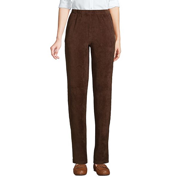 Petite Lands' End Sport Knit High Rise Corduroy Pull-On Pants