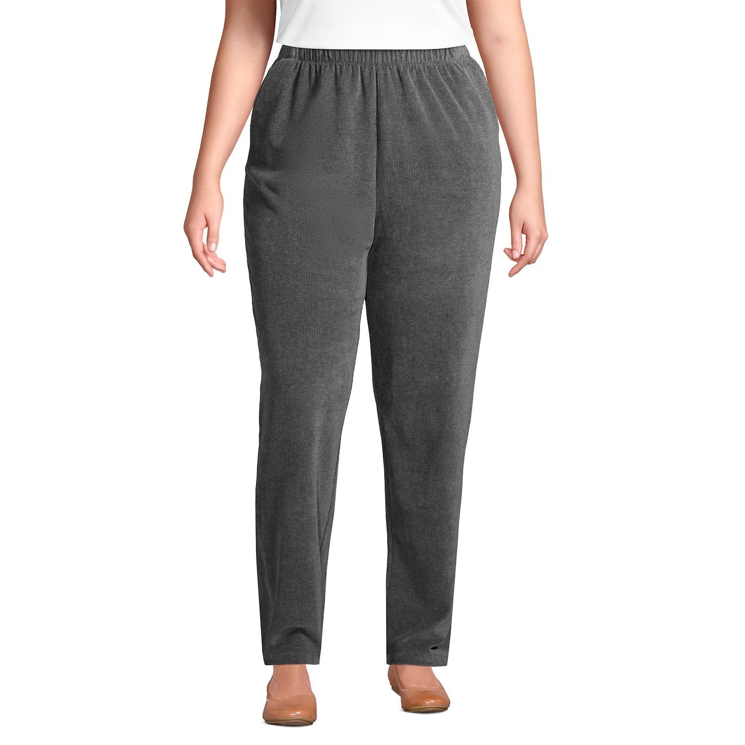 plus size pull on corduroy pants