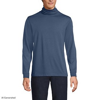 Men's Lands' End Super-T Turtleneck