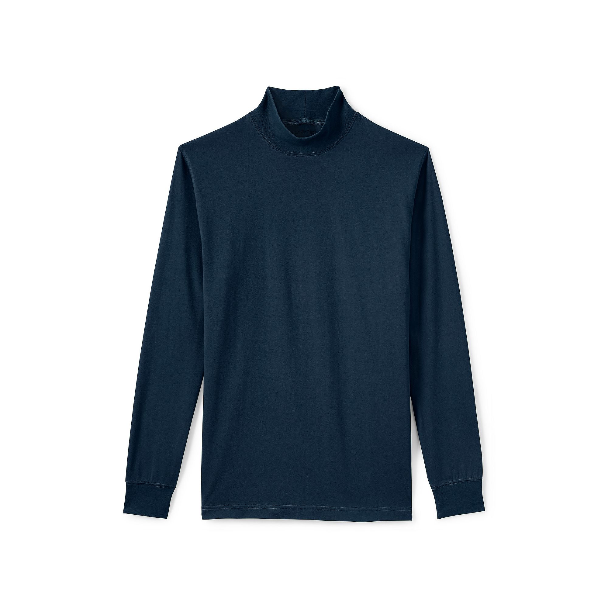 Big & Tall Lands End Super Mock Turtleneck, Mens, Size: Medium Tall, Radi