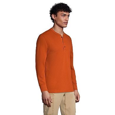 Men's Lands' End Comfort-First Regular-Fit Thermal Waffle Henley