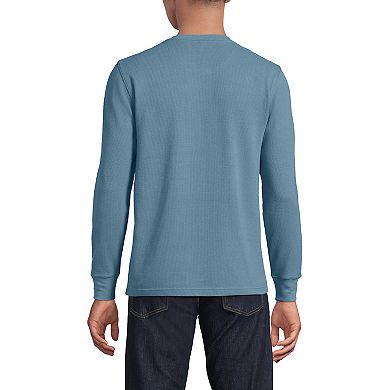Men's Lands' End Comfort-First Regular-Fit Thermal Waffle Henley