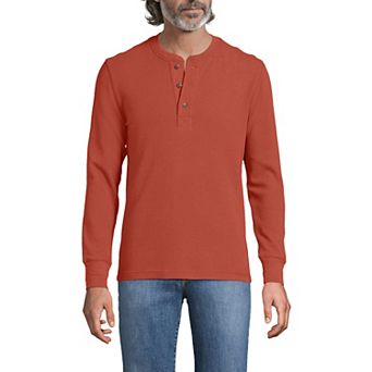 Men's Lands' End Comfort-First Regular-Fit Thermal Waffle Henley