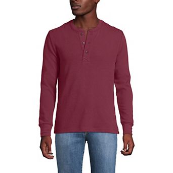 Men's Lands' End Comfort-First Regular-Fit Thermal Waffle Henley