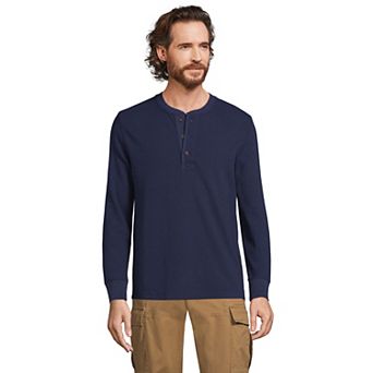 Men's Lands' End Comfort-First Regular-Fit Thermal Waffle Henley
