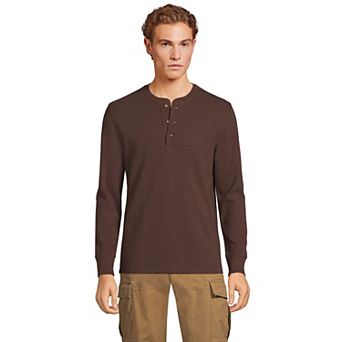Men's Lands' End Comfort-First Regular-Fit Thermal Waffle Henley