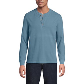 Men's Lands' End Comfort-First Regular-Fit Thermal Waffle Henley