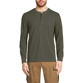 Big & Tall Lands' End Comfort-First Thermal Waffle Henley