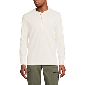 Big & Tall Lands' End Comfort-First Thermal Waffle Henley