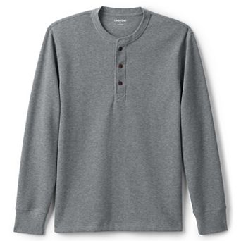 Big & Tall Lands' End Comfort-First Thermal Waffle Henley