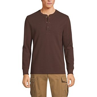 Big & Tall Lands' End Comfort-First Thermal Waffle Henley