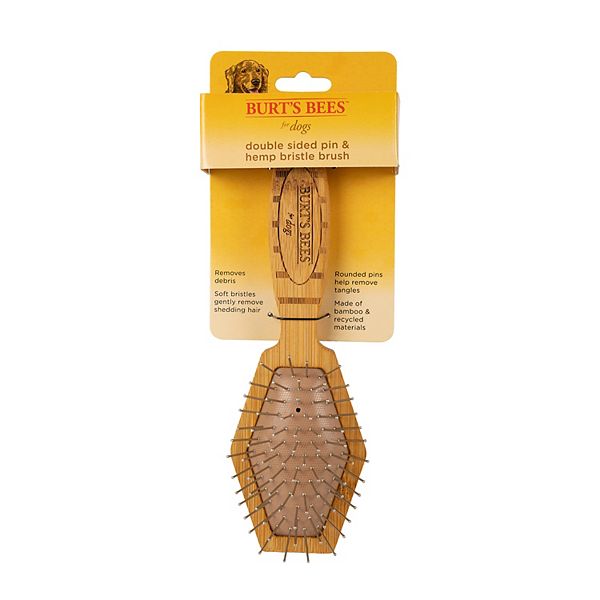 Burt's Bees for Pets Double Sided Pin & Bristle Brush for Dogs