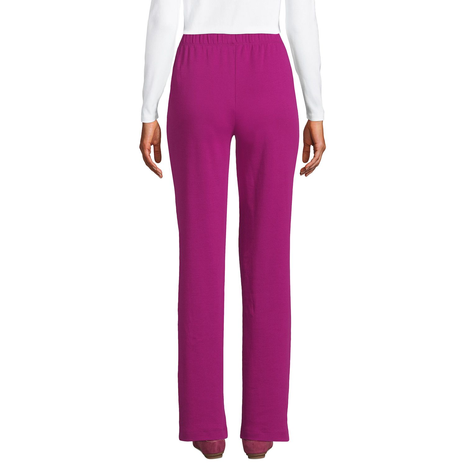 Women's Lands' End Serious Sweats High Rise Wide-Leg Pants