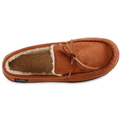 isotoner Recycled Men's Moccasin Slippers with Memory Foam