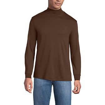 Lands' End Men's Super Soft Supima Mock Turtleneck