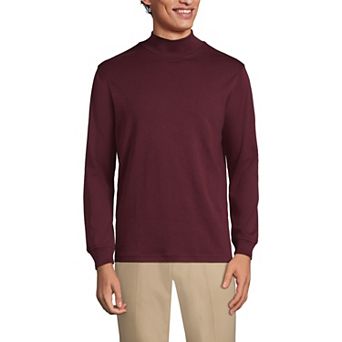 Lands' End Men's Super Soft Supima Mock Turtleneck