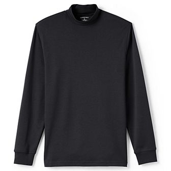Big & Tall Lands' End Super Soft Supima Mock Turtleneck