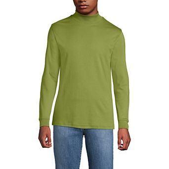 Big & Tall Lands' End Super Soft Supima Mock Turtleneck