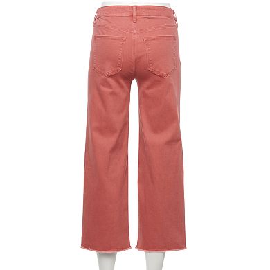 Women's Sonoma Goods For Life® High Rise Wide-Leg Cropped Denim Jeans
