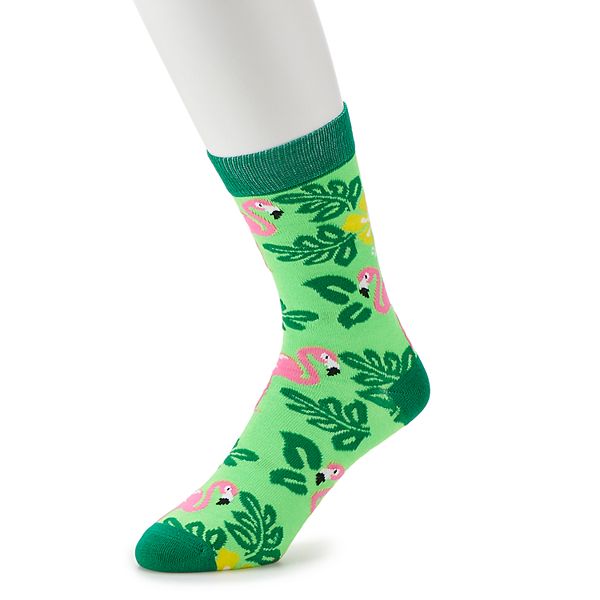 Unisex Flamingo Novelty Fashion Crew Socks