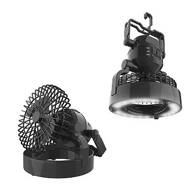 Wakeman Outdoors 2-in-1 Portable 18 LED Lantern with Ceiling Fan 