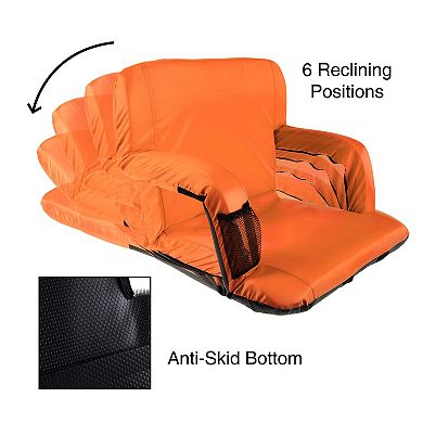 Wakeman Outdoors Wide Stadium Seat Chair Bleacher Cushion