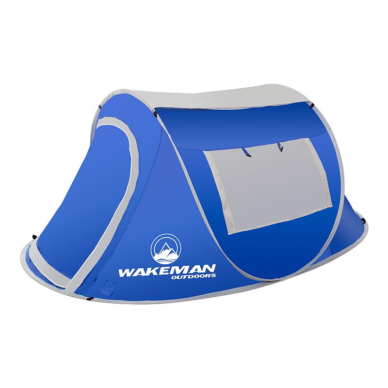Wakeman Outdoors 2-Person, Sunchaser Pop-up Tent, Blue