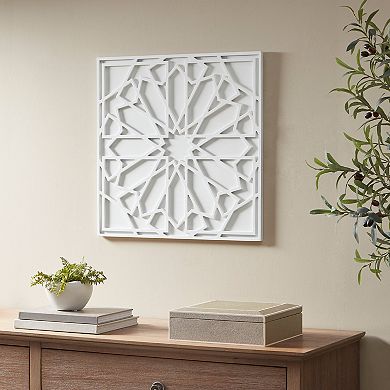 Madison Park Boho Notion Square Carved Wall Panel