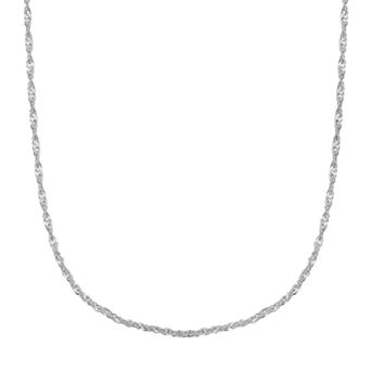 PRIMROSE Sterling Silver Singapore Chain Necklace