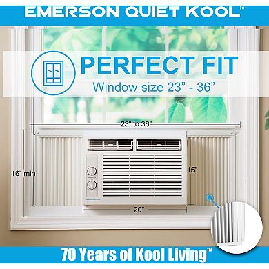 Emerson Quiet Kool 5,000 BTU 115V Window Air Conditioner with ...