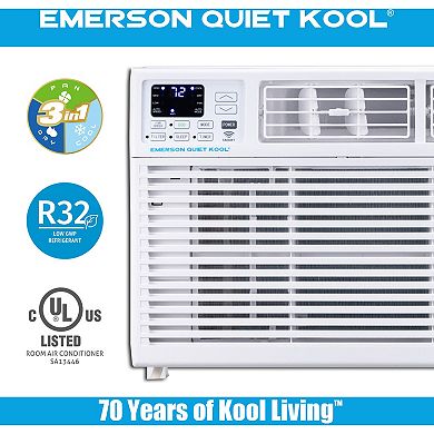 Emerson Quiet Kool 8,000 BTU 115V Window Air Conditioner with Remote Control