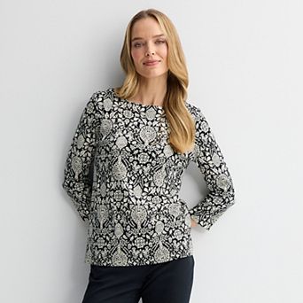 Women's Croft & Barrow® Boatneck Top