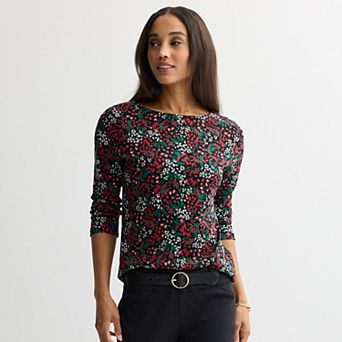 Women's Croft & Barrow® Boatneck Top