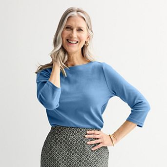 Women's Croft & Barrow® Boatneck Top