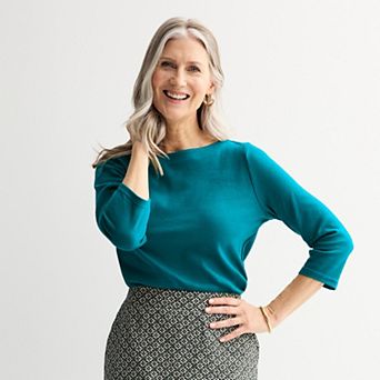Women's Croft & Barrow® Boatneck Top
